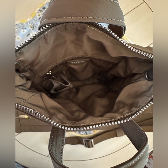 Olive green Desigual mini backpack crossbody zipper purse - Picture 12 of 14